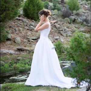 Custom wedding dress & veil size 0-4
